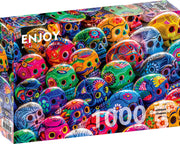 ENJOY - Colorful Skulls (1000-Piece Puzzle) - Limolin 