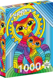 ENJOY - Inseparable Cat and Kitten (1000-Piece Puzzle) - Limolin 