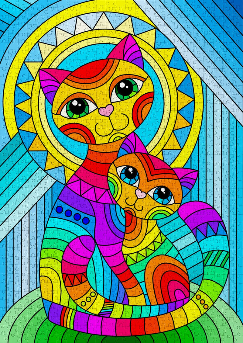 ENJOY - Inseparable Cat and Kitten (1000-Piece Puzzle) - Limolin 