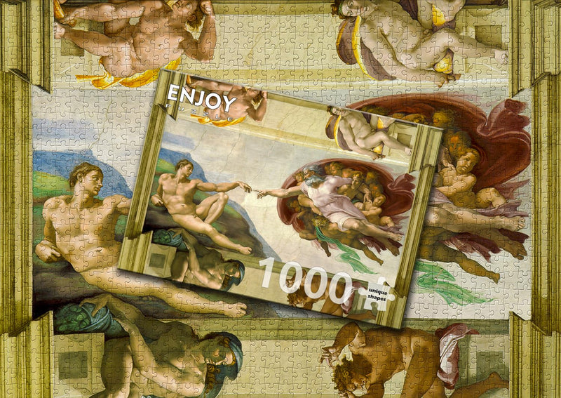 ENJOY - Michelangelo: The Creation of Adam (1000-Piece Puzzle) - Limolin 