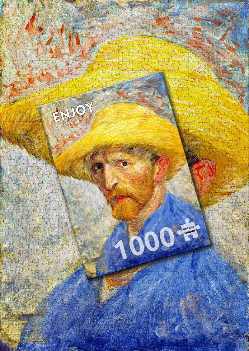ENJOY - Van Gogh: Self-portrait with a Straw Hat (1000-Piece Puzzle) - Limolin 
