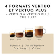 Nespresso ENV135BAECA Piano Black factory-serviced model – Vertuo cup-size guide