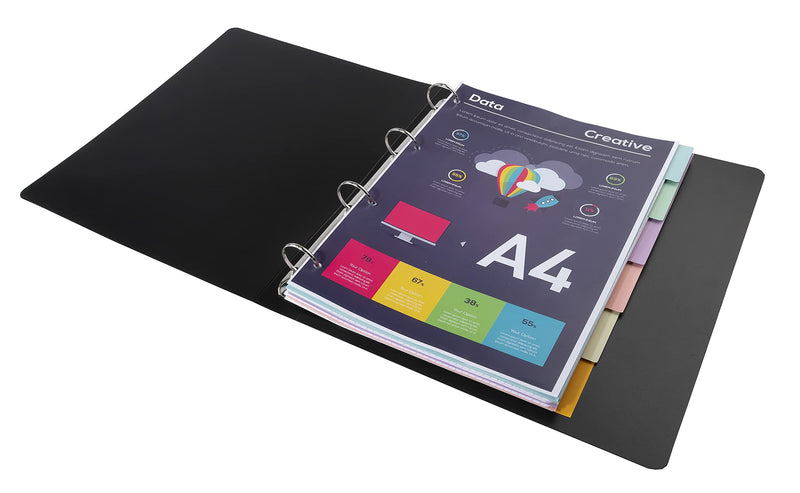 EXACOMPTA - DIVIDERS A4 170G 6P PASTEL - ASSORTED COLOURS - Limolin 