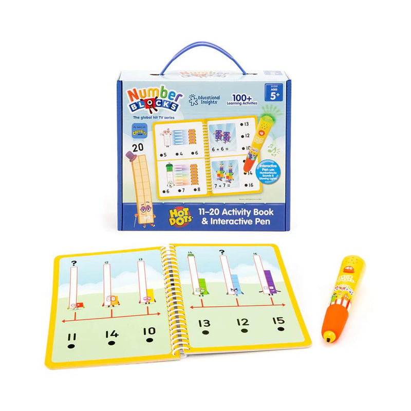 Educational Insights - Hot Dots Numberblocks 11 - 20 Activity Book - Limolin 