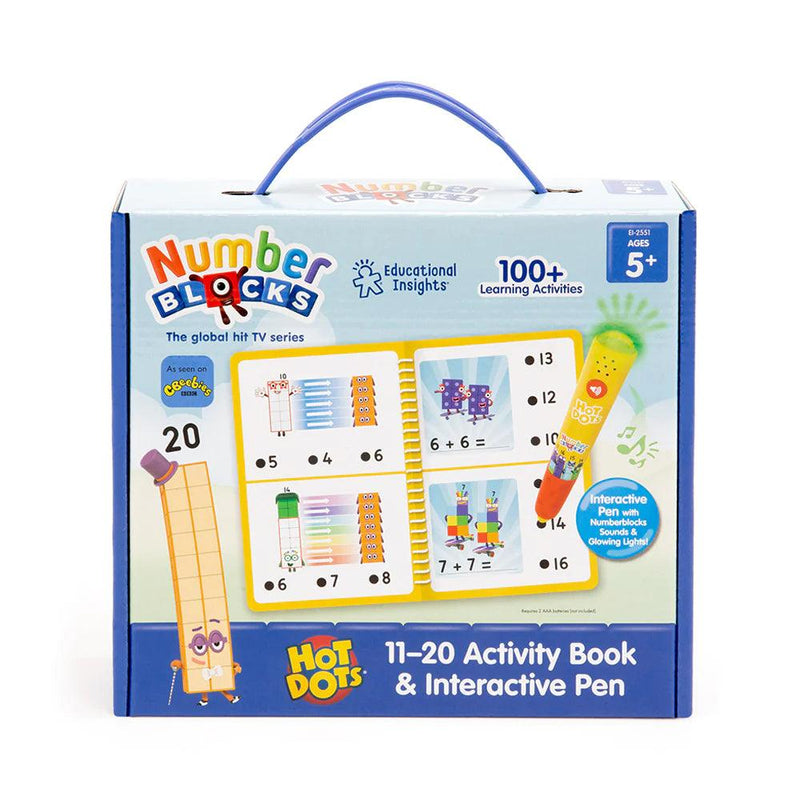 Educational Insights - Hot Dots Numberblocks 11 - 20 Activity Book - Limolin 