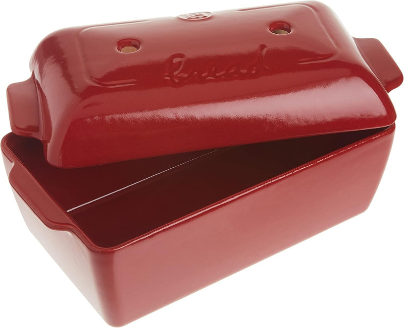 Emile Henry Bread Loaf Baker 9.4 x 5", Burgundy, Capacity:&nbsp;2.1 qt - Limolin 