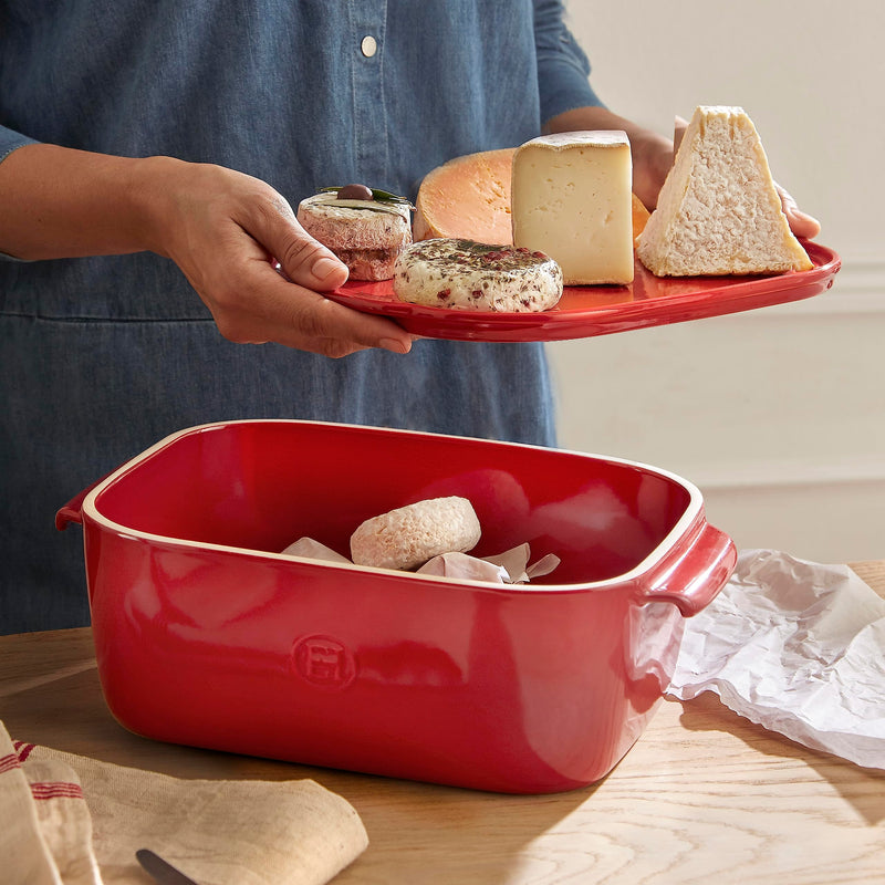 Emile Henry Cheese Box, 30.5x20.5x11.2cm, 3.5L - Limolin 