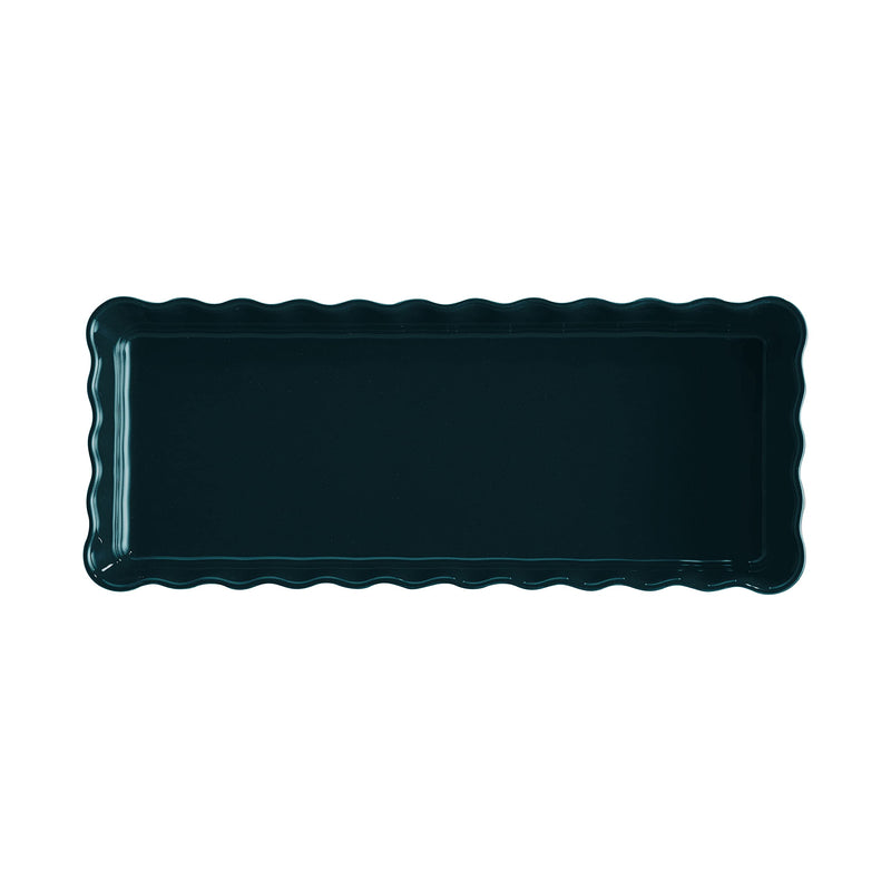 Emile Henry Slim Rectangular Tart Dish 36.5x15x5cm, 1.3L - Limolin 