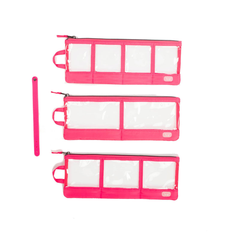 LUG - Envelope 3PC Clearview Zip Organizers