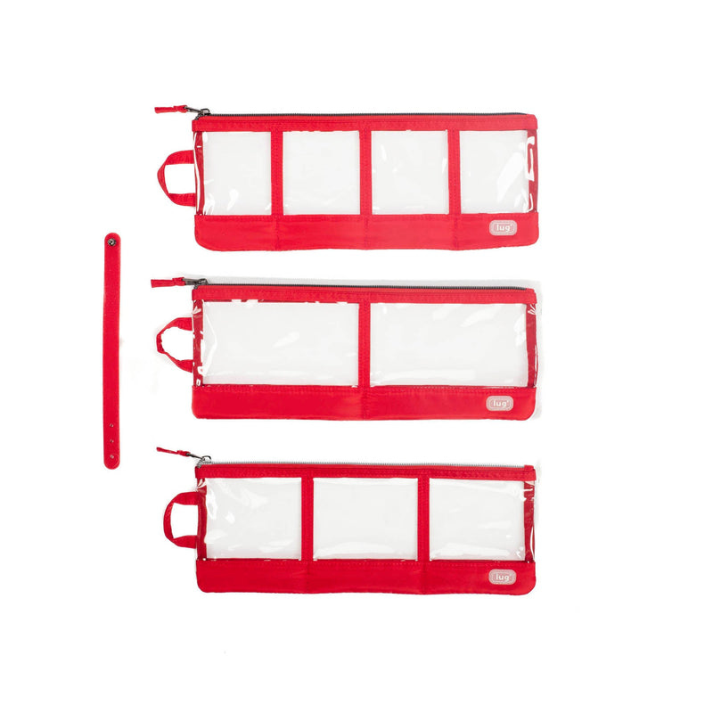 LUG - Envelope 3PC Clearview Zip Organizers