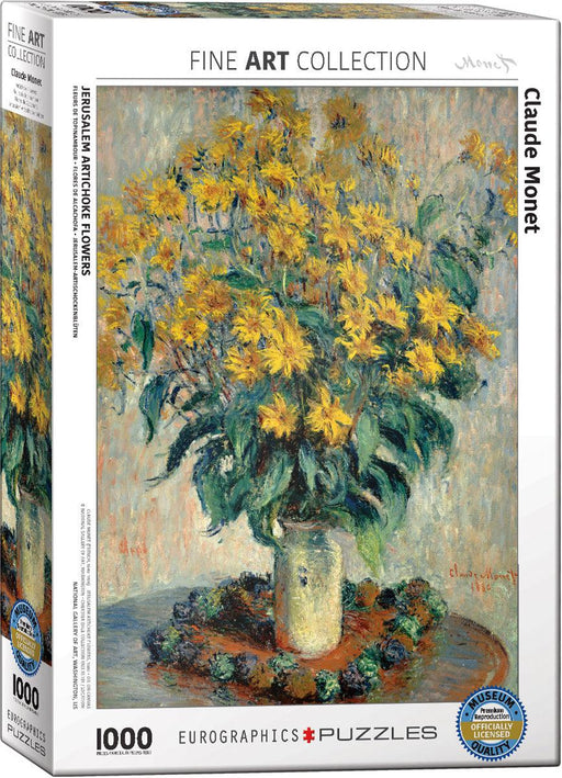 Eurographics - Jerusalem Artichoke Flowers By Claude Monet (1000-Piece Puzzle) - Limolin 