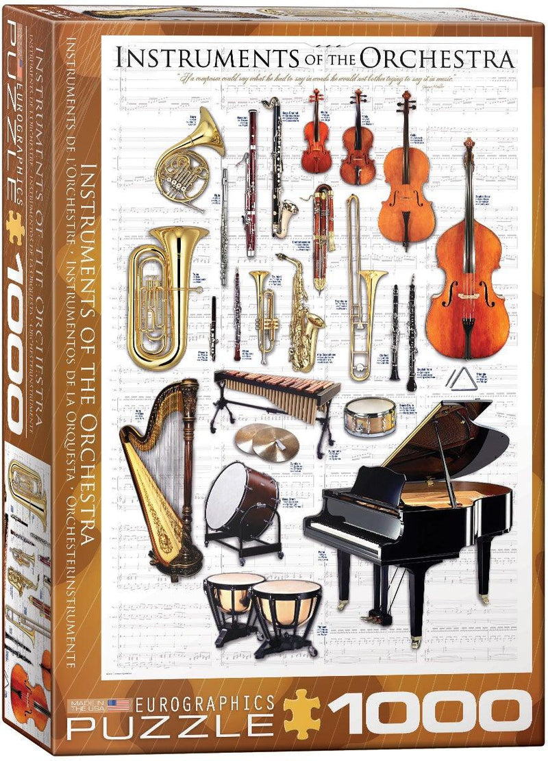 Eurographics - 1000 Piece Puzzle - Instruments of The Orchestra