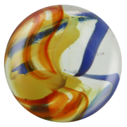 Mega Marbles - Thor Glass Marble Game Net (25-Piece) - representative marble design close-up