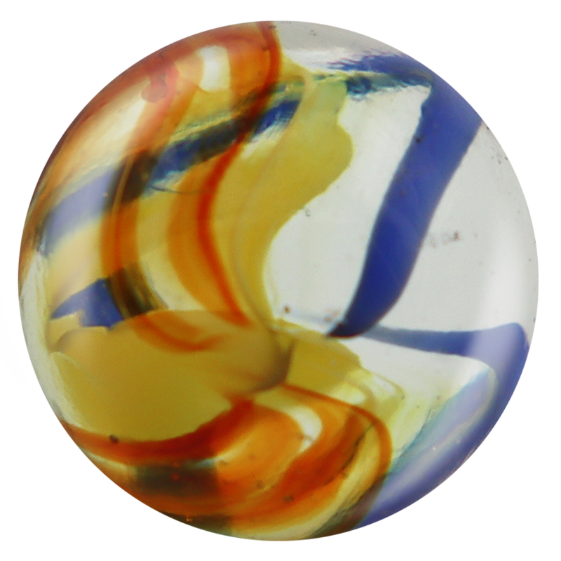 Mega Marbles - Thor Glass Marble Game Net (25-Piece) - representative marble design close-up