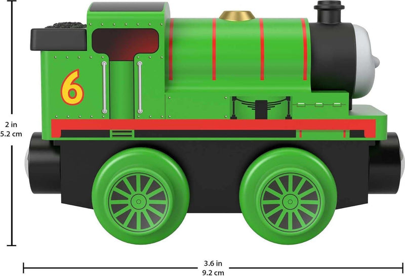 Fisher-Price - Price - Thomas And Friends - Wood Engine & Car - Small - Percy - Limolin 
