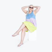 LUG - Flare Colorblock Dress