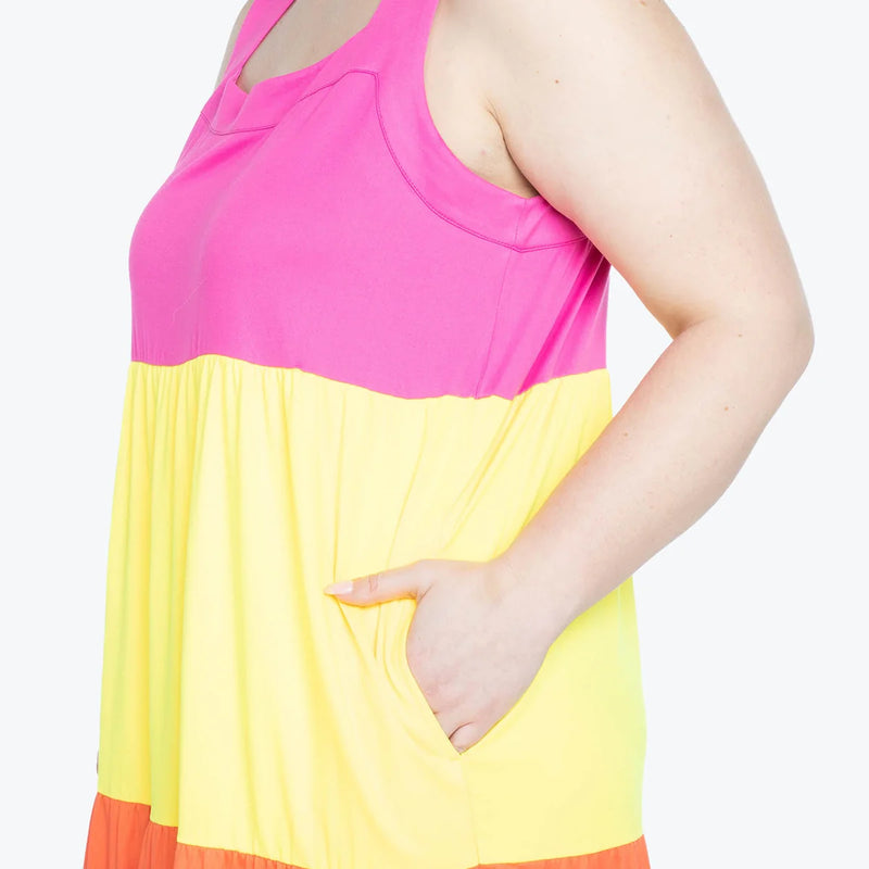 LUG - Robe Colorblock Flare