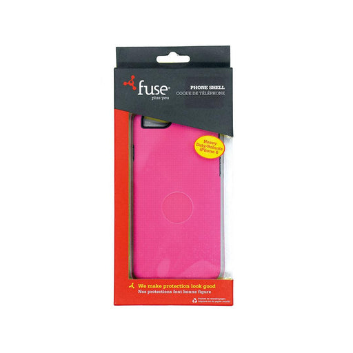 Fuse - Iphone 6/6S Phone Shell Textured Heavy Duty Rubber Pink - Limolin 