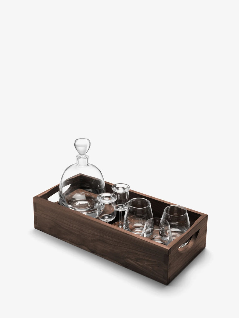 LSA - Whisky Islay - Coffret Connoisseur avec plateau en noyer | L44 cm