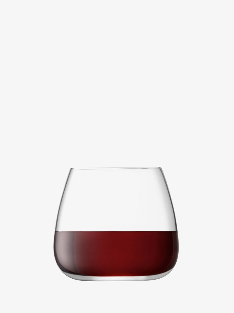 LSA - Wine Culture - Stemless Wine Glasses (Set of 2) | 385 mL - detail or setting view