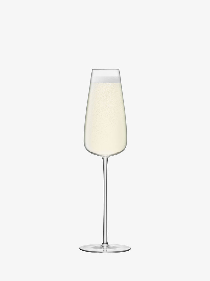 LSA - Wine Culture - Champagne Flutes (Set of 2) | 330 mL - detail or setting view