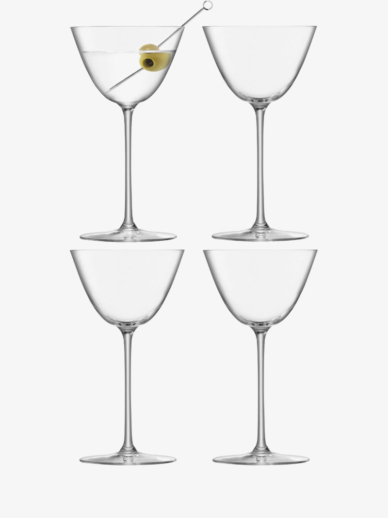 LSA - Borough - Verres à Martini (Lot de 4) | 195 mL