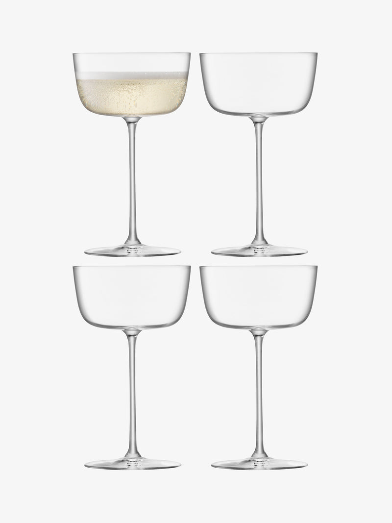 LSA - Borough - Cocktail Saucers (Set of 4) | 240 mL - detail or setting view