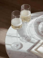 LSA - Metropolitan - Champagne Flutes (Set of 4) | 230 mL - detail or setting view