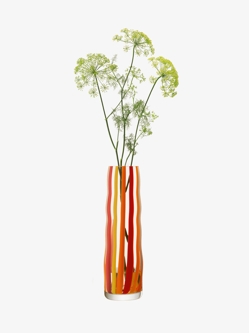 LSA - Folk - Vase | H31.5 cm - Orange / Red / Yellow - detail or setting view
