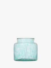 LSA - Sea Glass - Tealight Holder / Vase | H8 cm - Sea Greens - detail or setting view