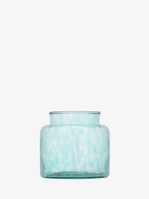LSA - Sea Glass - Tealight Holder / Vase | H8 cm - Sea Greens - detail or setting view
