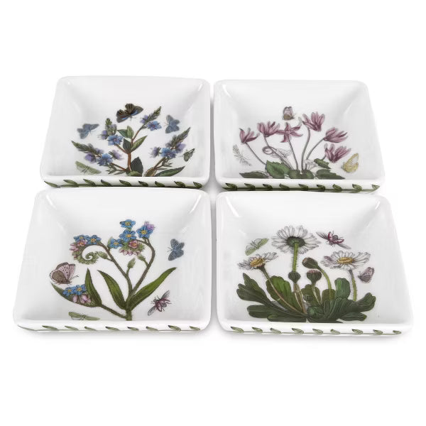 Portmeirion - Botanic Garden - Coupelle carrée - Lot de 4 | 7,6 cm