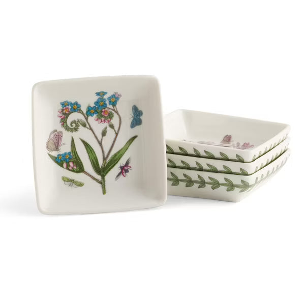 Portmeirion - Botanic Garden - Coupelle carrée - Lot de 4 | 7,6 cm