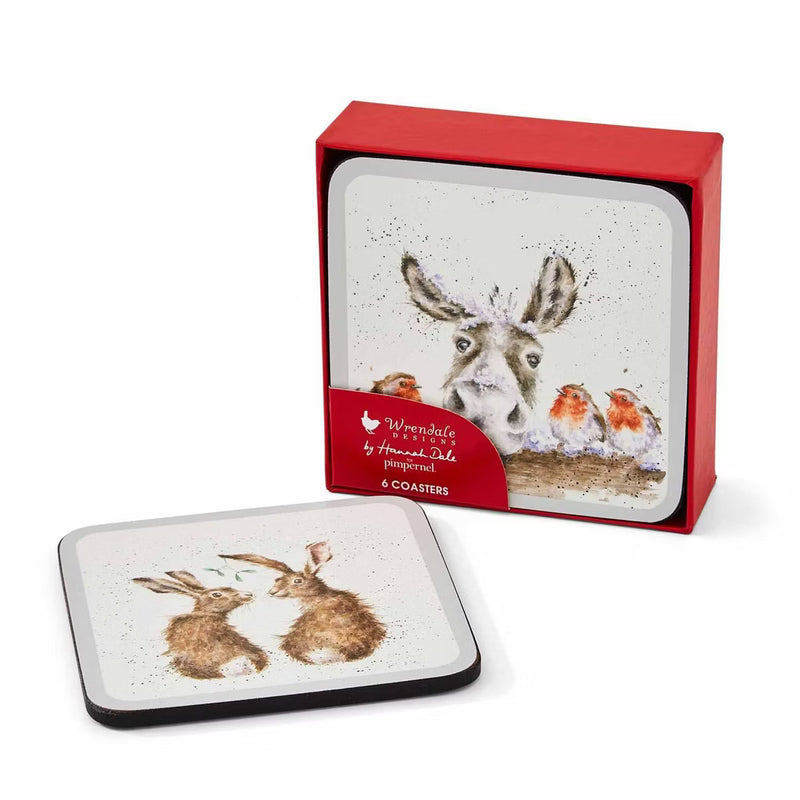 Pimpernel - Wrendale DESIGNS - XMAS (Set of 6) 4 × 4 in CSTR