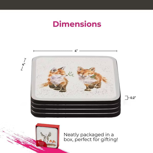 Pimpernel - Wrendale DESIGNS - XMAS (Set of 6) 4 × 4 in CSTR