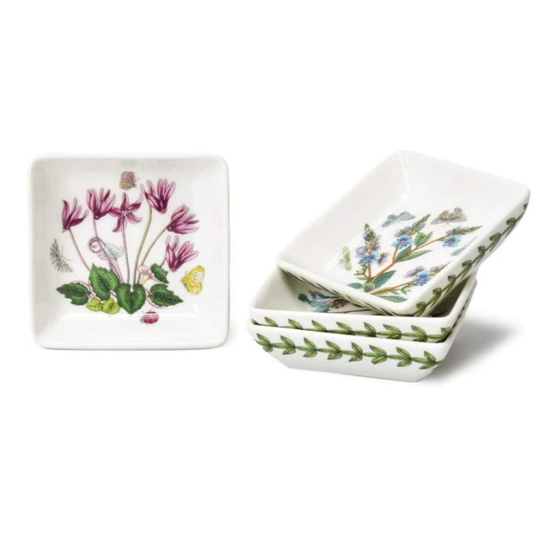 Portmeirion - Botanic Garden - Coupelle carrée - Lot de 4 | 7,6 cm