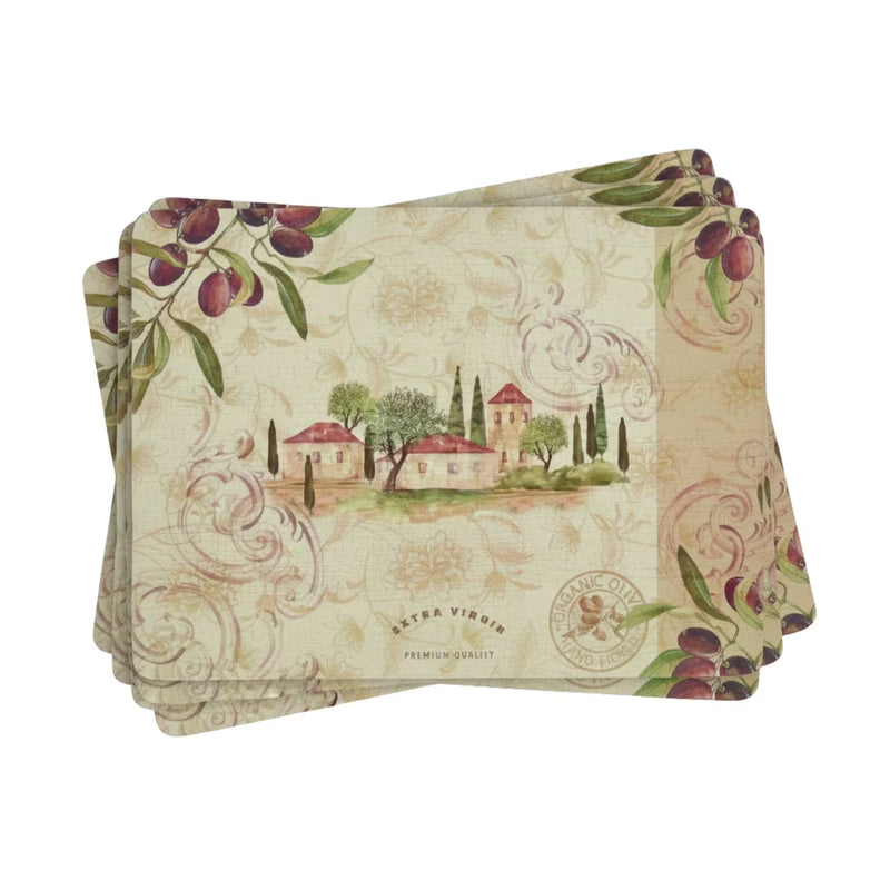 Pimpernel - Sets de table verger d'oliviers (Lot de 4)