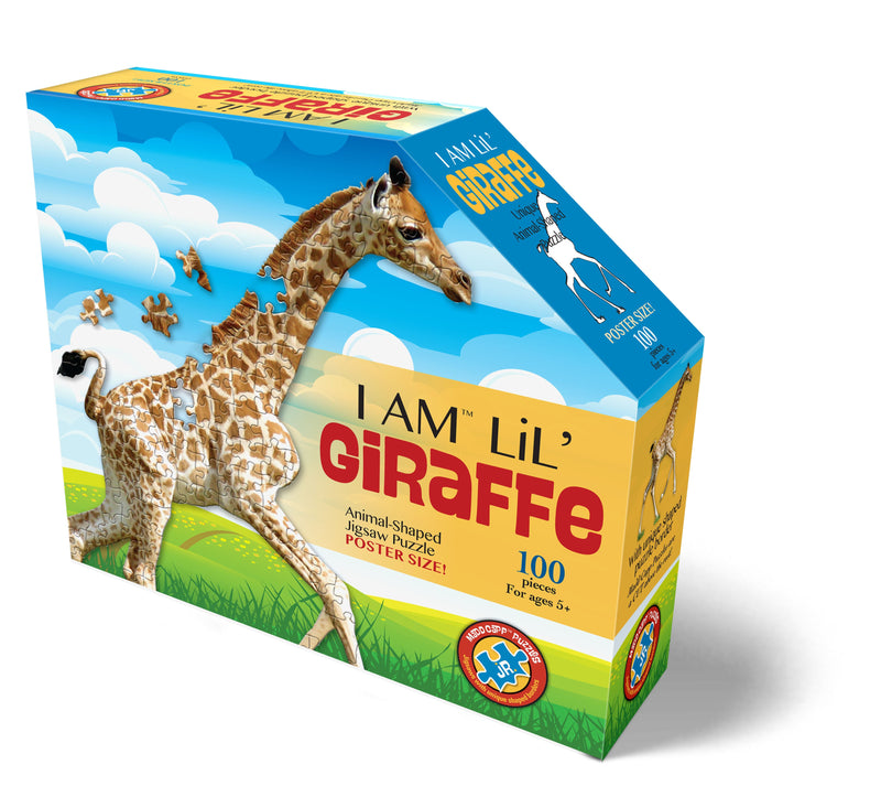 Madd Capp Puzzles – I Am Lil' Giraffe Jigsaw Puzzle | 100 Pieces – front of packaging