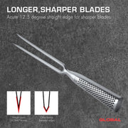 Global - Carving Fork 36cm/14" Straight Edge Forged - Limolin 