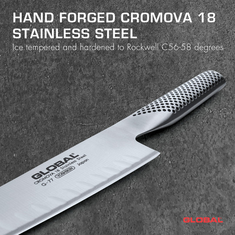 Global - Cook's Knife Fluted 20cm/8" (G61) - Limolin 