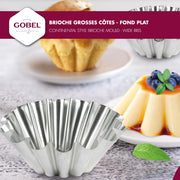 Gobel - Brioche Large Mold/Wide Ribs 20x7.2cm/7.9x2.8" Tin - Limolin 