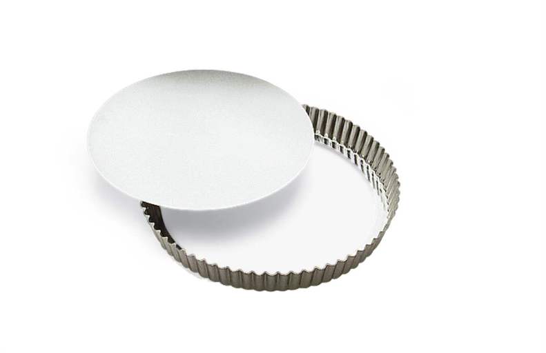 Gobel - Quiche Mold LB Fluted Round Medium Deep 20x3.5cm/8x1.4" Tin - Limolin 