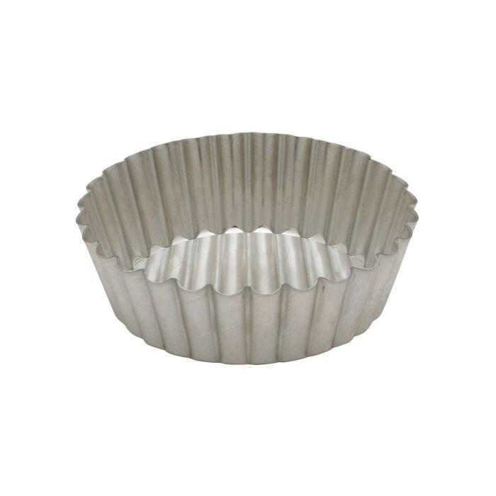 Gobel - Moule à quiche à fond amovible, bords étroits, 10 x 3 cm, étain