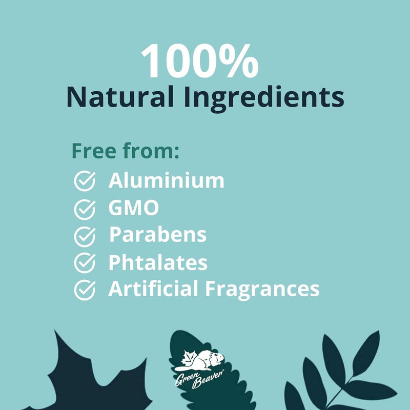 Green Beaver Company - Deodorant Stick Unscented-Paraben & Aluminum-Free, Vegan, For Normal & Sensitive Skin, 1-pack - Limolin 