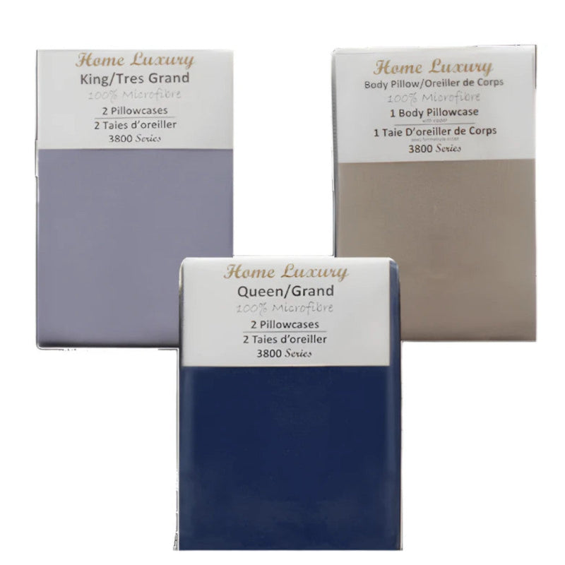Home Aesthetics HA-1315K King Pillowcases, 2-Pack — Assorted Colour