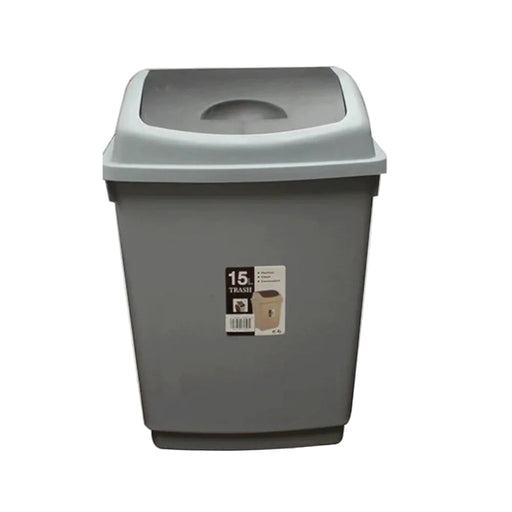 Home Aesthetics HA-5138 Swing-Lid Trash Can, 15 L