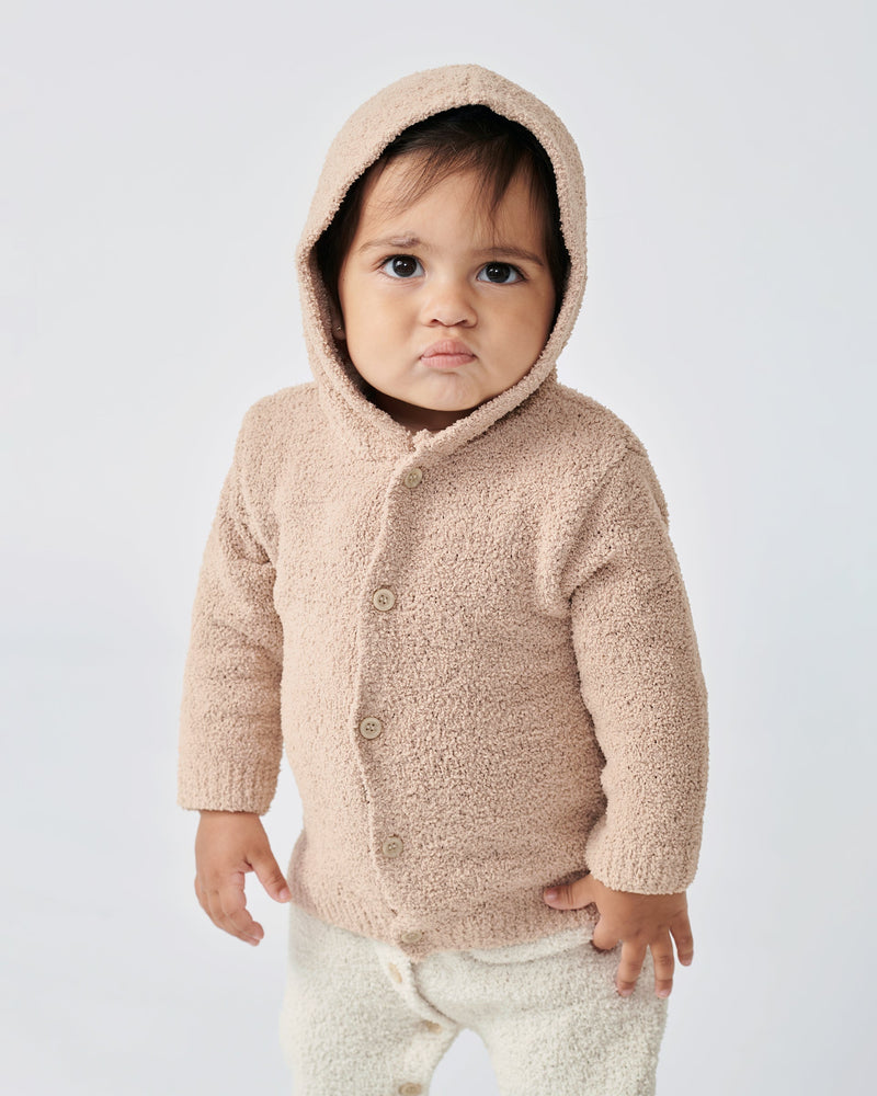 7AM Enfant - Hooded Cardigan - Fuzzy