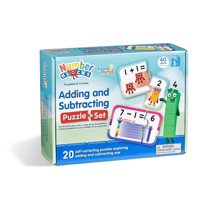 Hand 2 Mind - Numberblocks Adding And Subtracting Puzzle Set - Limolin 