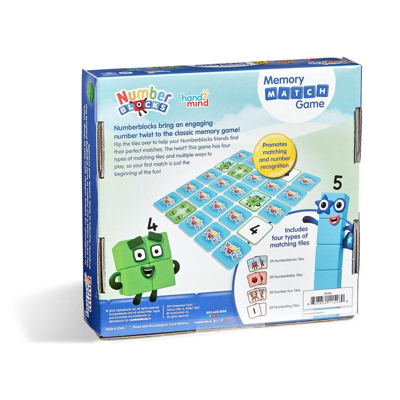 Hand 2 Mind - Numberblocks Memory Match Game - Limolin 