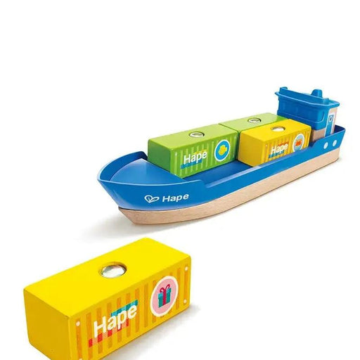 Hape - Cargo Ship & Crane - Limolin 